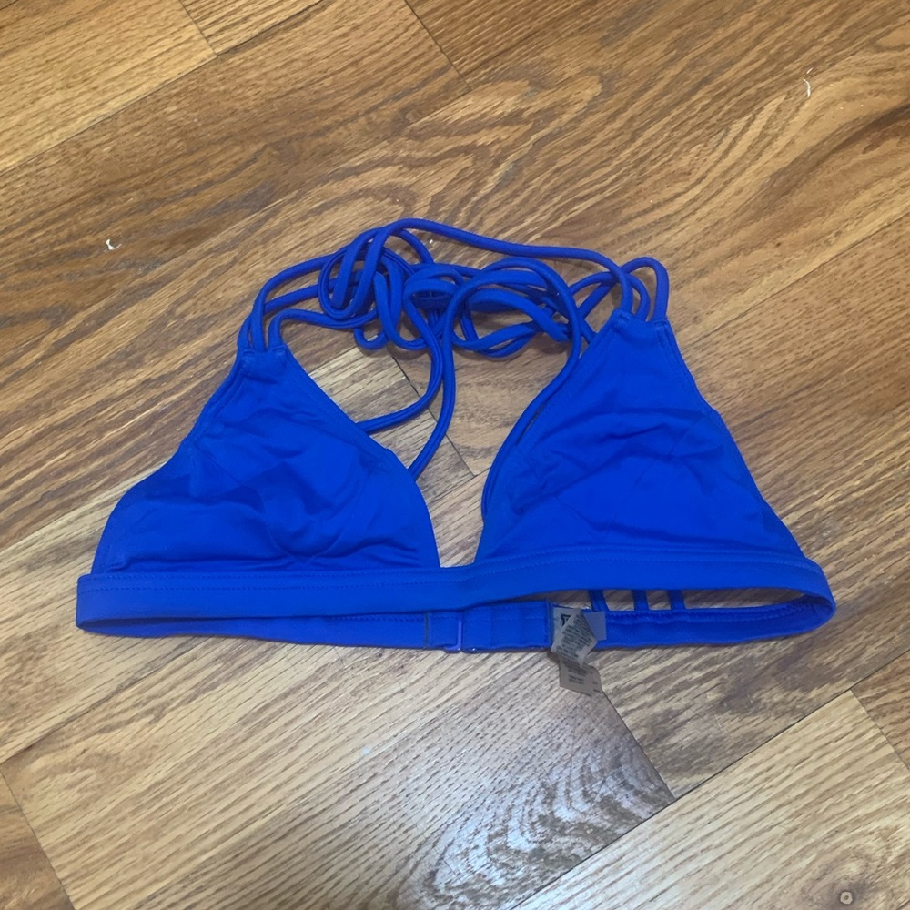 Cobalt blue bikini bathing suit top from PINK